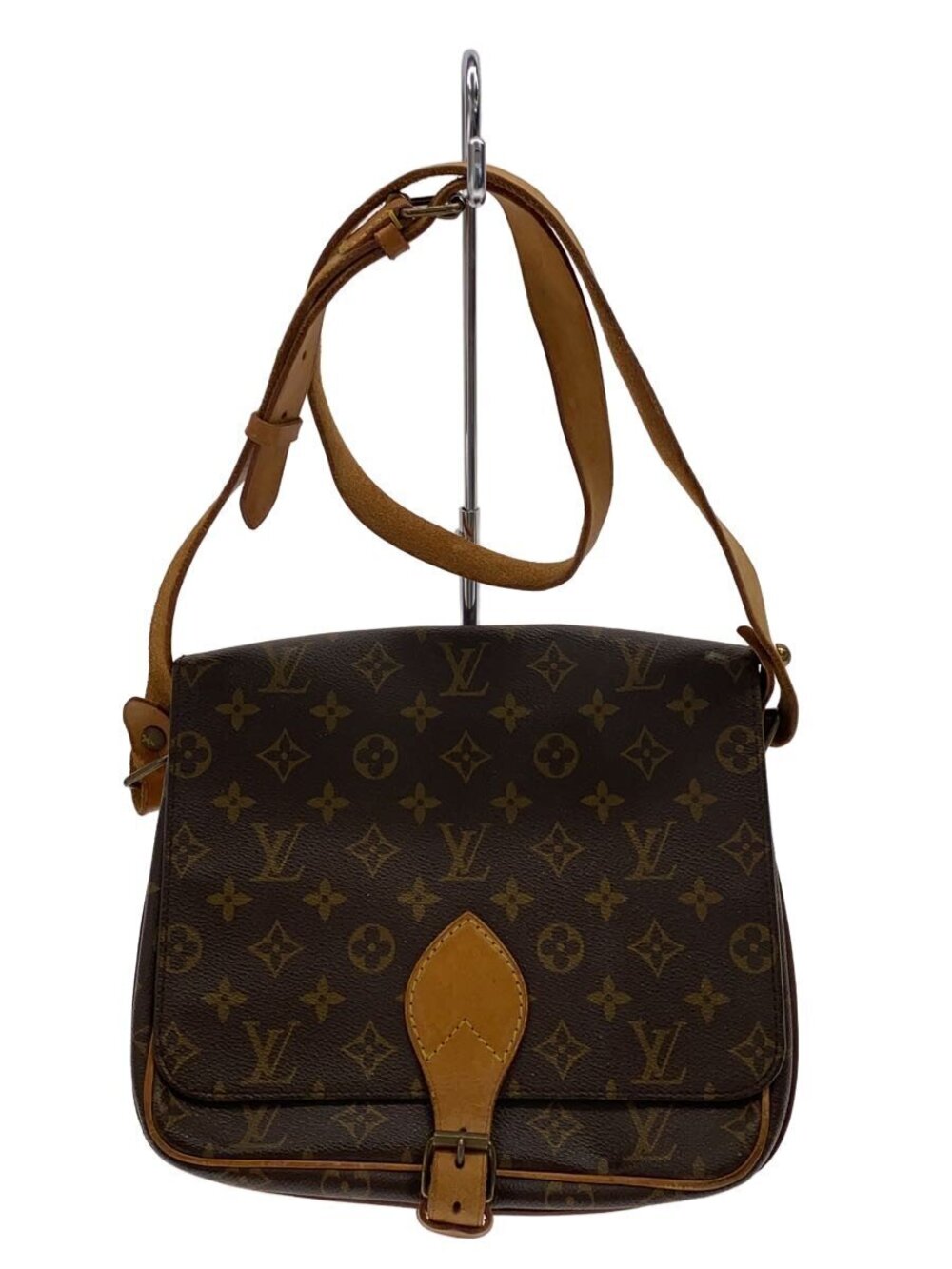 LOUIS VUITTON Cartouchiere Monogram Canvas Brown